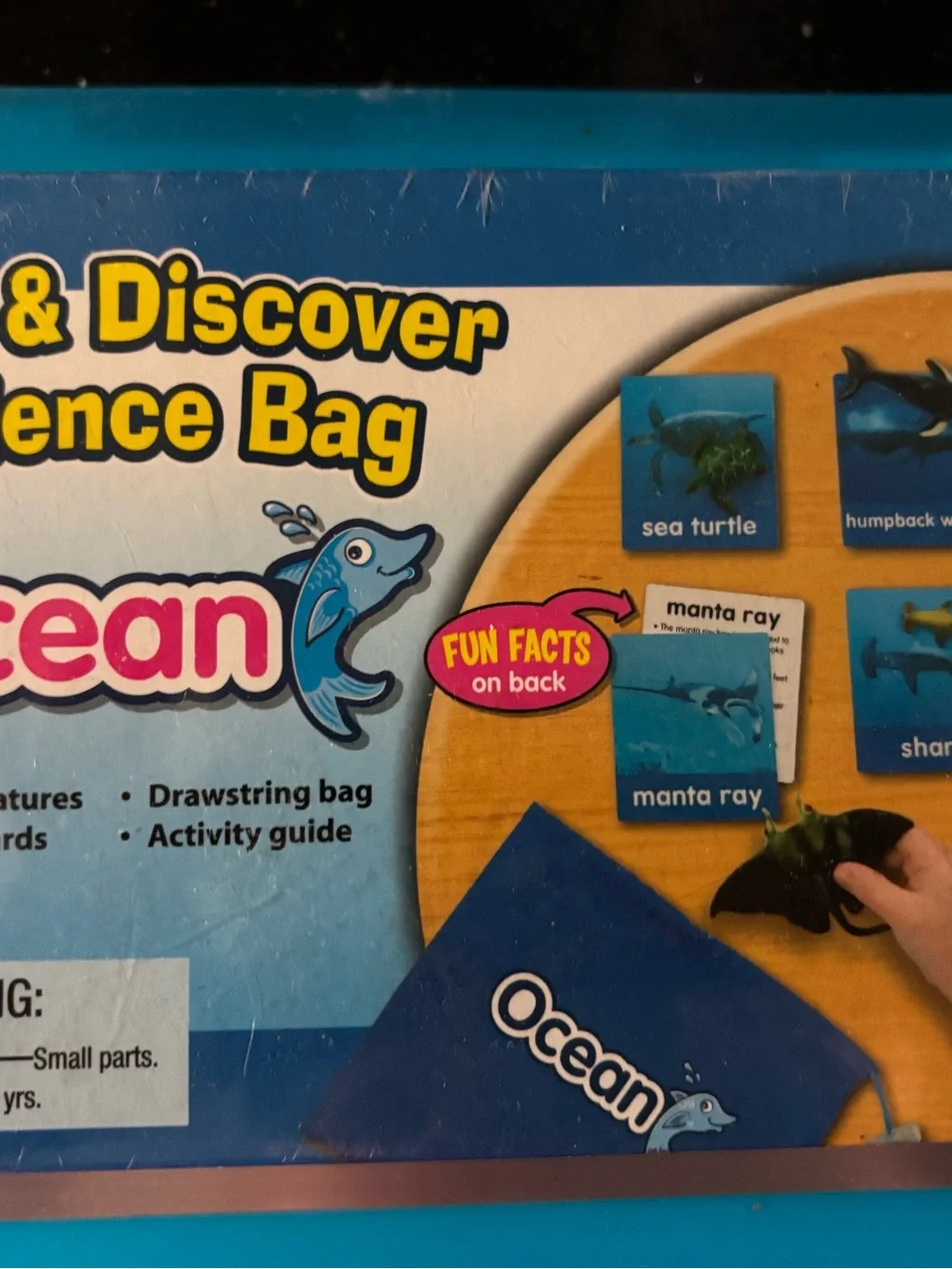 Drawstring Discovery Bag for Kids - Blue